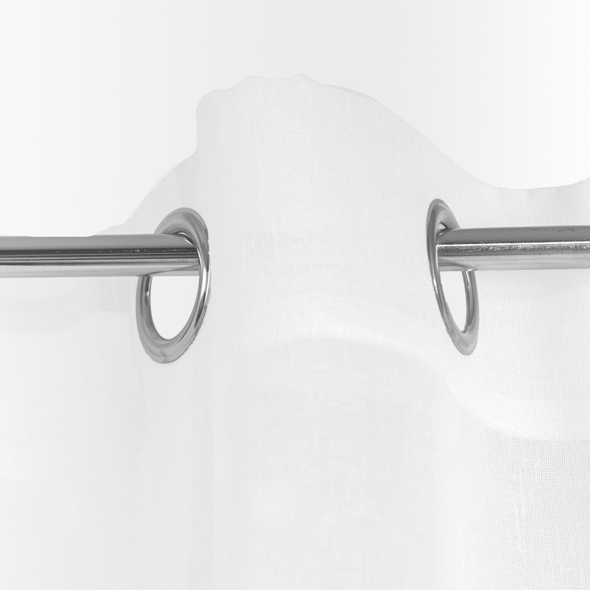 B2 Essentials Milan White Curtain with Pearls 140x250 cm