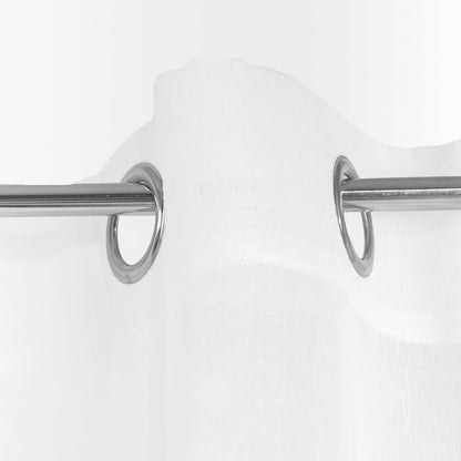 B2 Essentials Milan White Curtain with Pearls 140x250 cm