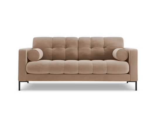 Bali — Sofa Beige (Bluvel 28) Black Metal