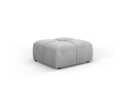 Moritz — Pouf Light Grey (Rebel 5) Black Plastic