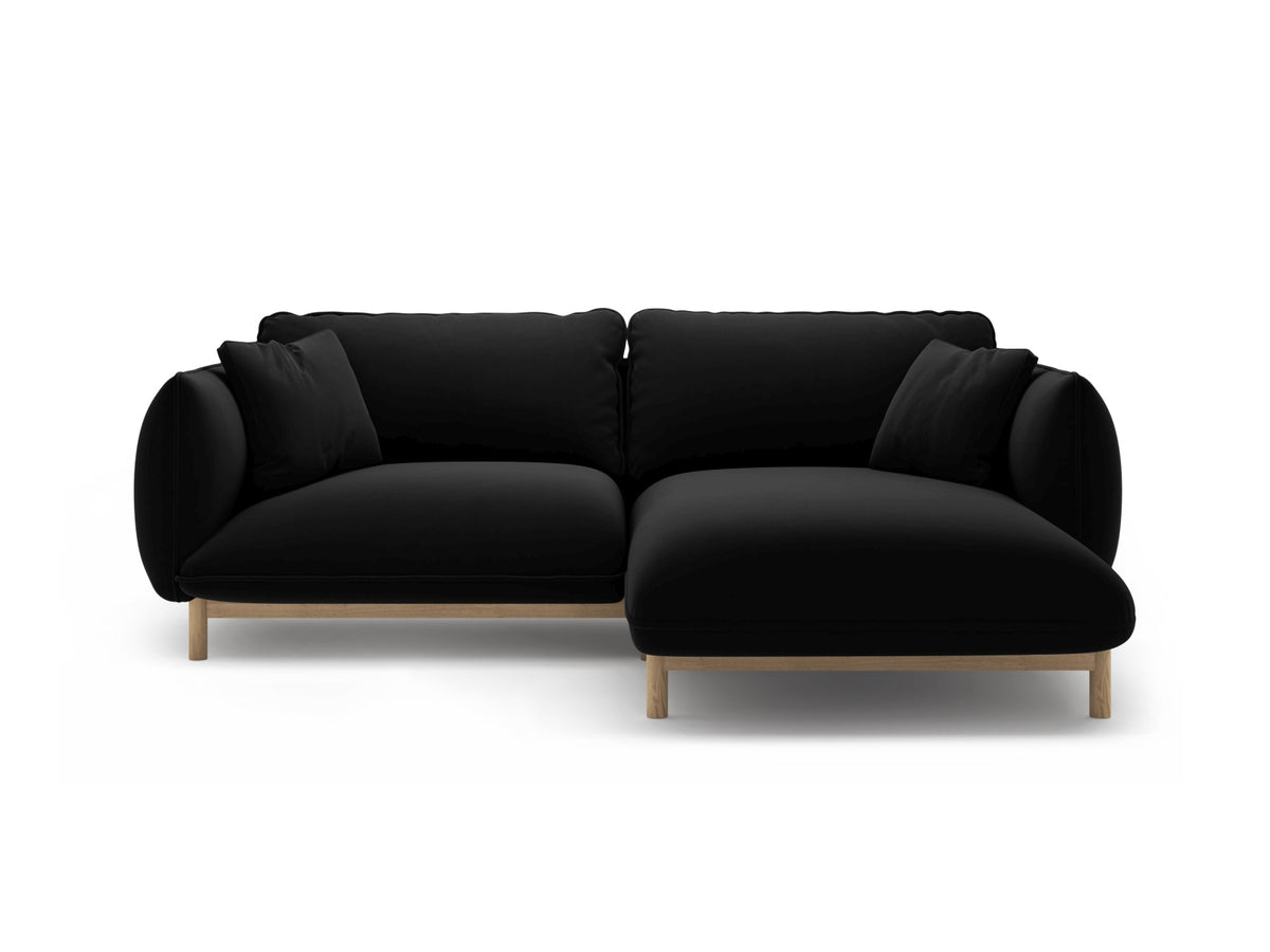 Ada — Corner Sofa (220x179x78 cm) Black (Casino Black) Right