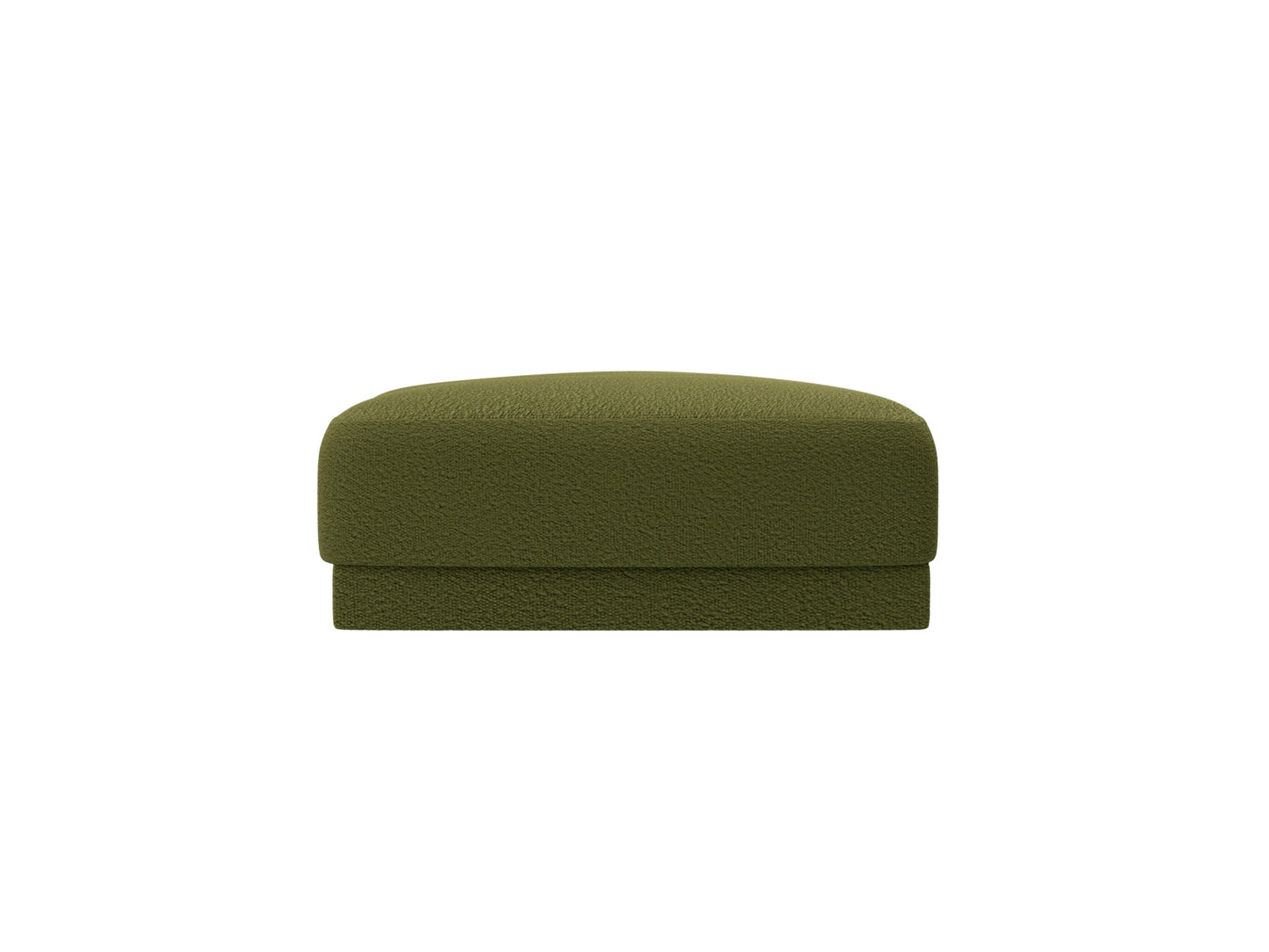 Miley — Pouf Dark Olive Green (Baloo 2090) Black Plastic