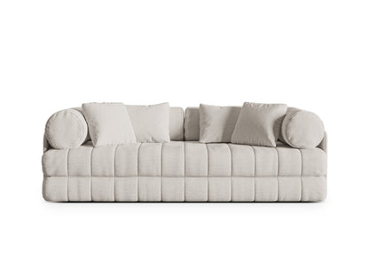 Kemi — Sofa Light Beige (CORAL 65) Black Metal