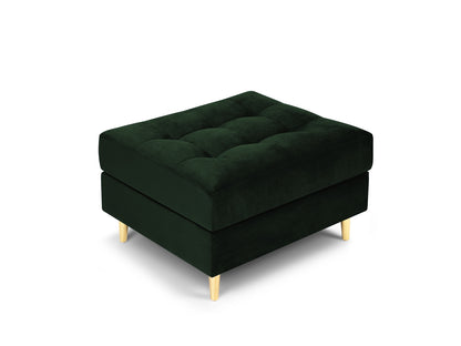 Aspen — Pouf Bottle Green (Salvador 7) Gold Metal