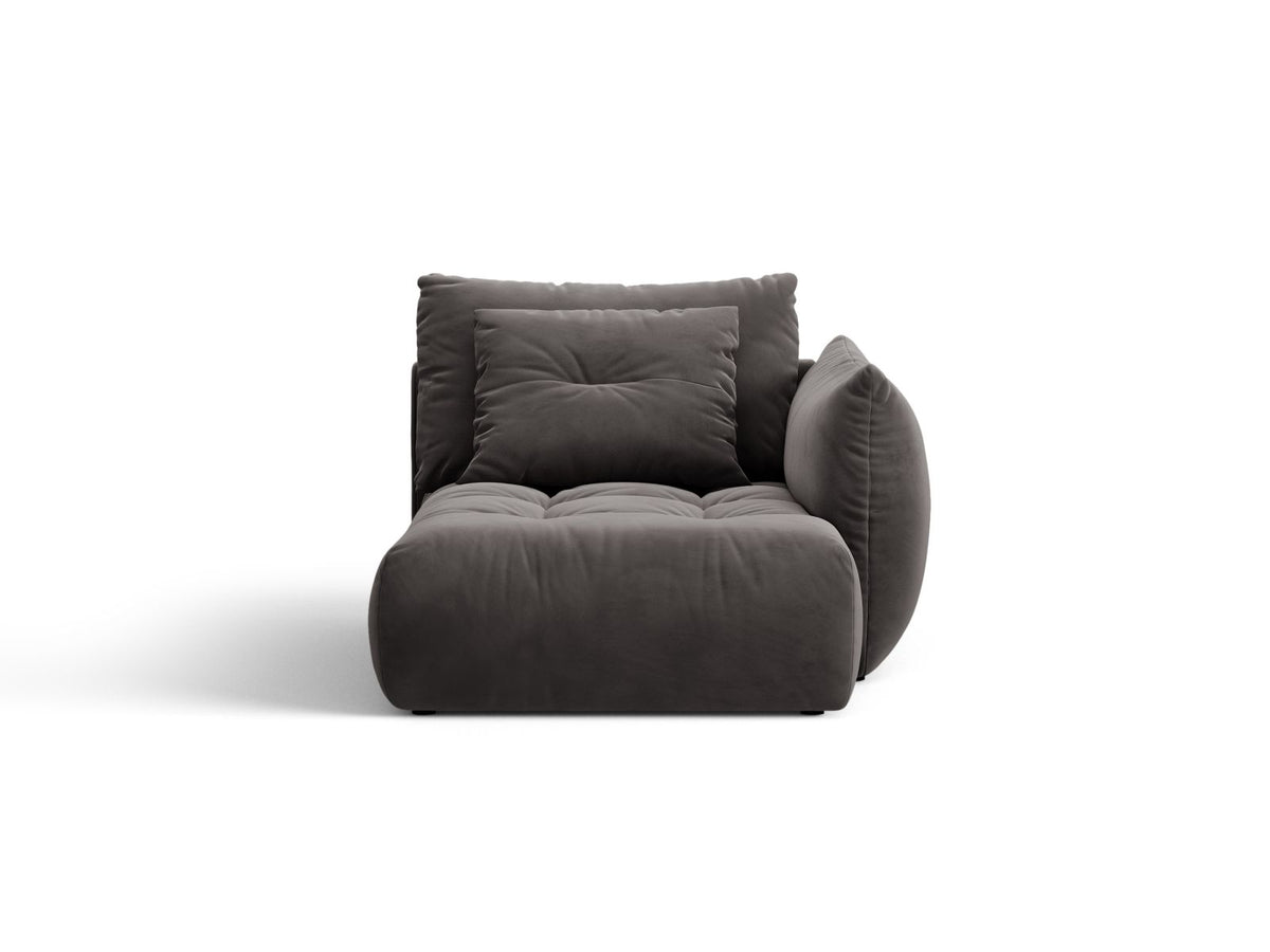 Bloom — Chaise Longue (112x152x97 cm) Dark Grey (Casino Graphite) Right
