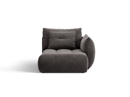 Bloom — Chaise Longue (112x152x97 cm) Dark Grey (Casino Graphite) Right