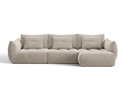 Bloom — Corner Sofa (327x152x97 cm) Light Beige (Casino Pearl) Right