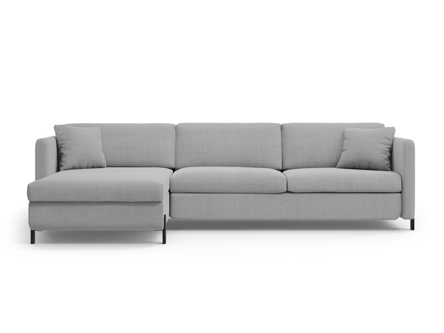Gloria — Corner Sofa (286x170x88 cm) Light Grey (Bjorn 06) Left