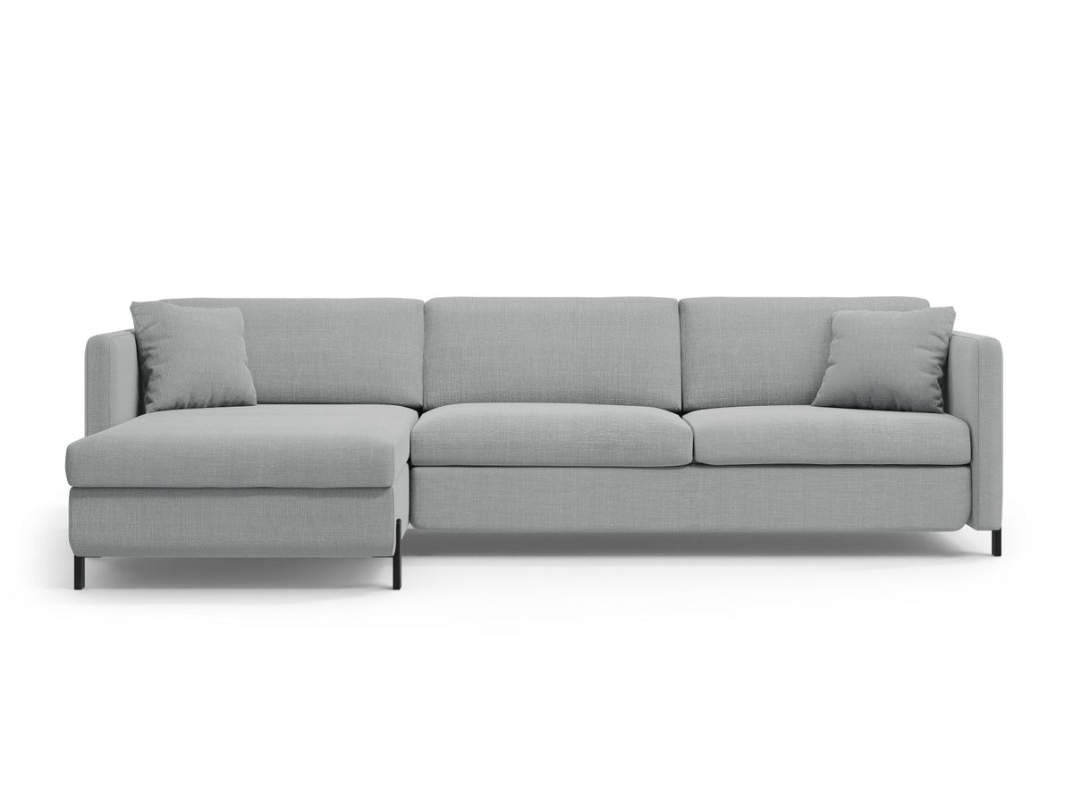 Gloria — Corner Sofa (266x170x88 cm) Light Grey (Bjorn 06) Left
