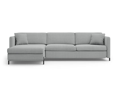 Gloria — Corner Sofa (266x170x88 cm) Light Grey (Bjorn 06) Left