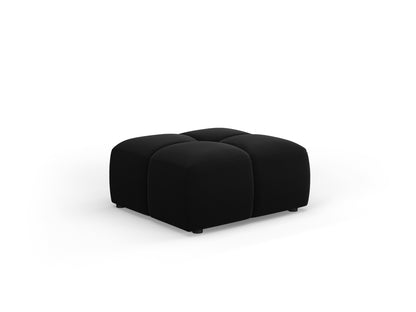 Moritz — Pouf Black (Bluvel 19) Black Plastic