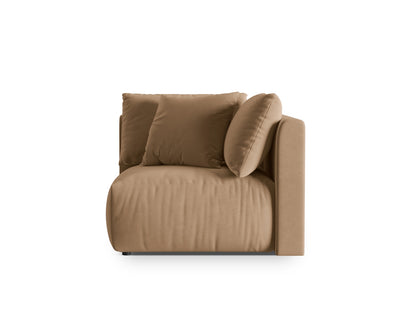 Chris — Modular Sofa Sand (Casino Lion) Black Plastic