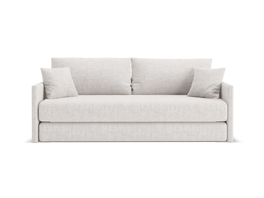 Shannon — Sofa Light Beige (Moly 02) Black Plastic