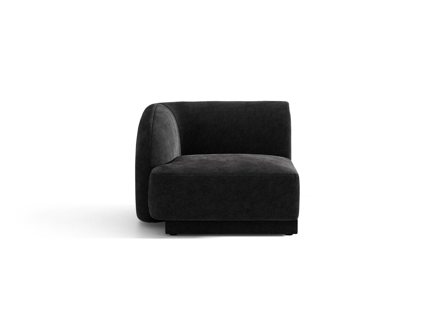 Miley — Modular Sofa Black (Haga 19) Black Plastic Left