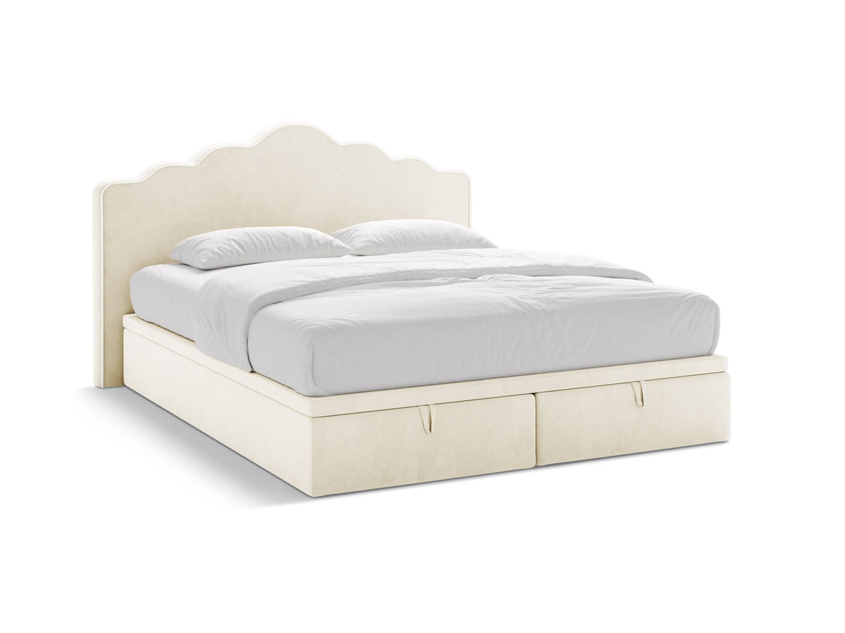 Dream — Bed (160x211x122 cm) Ivory (Magic Velvet 2256)