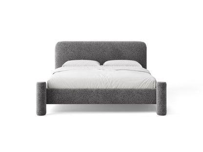 Vera — Bed (184x223x100 cm) Dark Grey (SILENCIO 97)