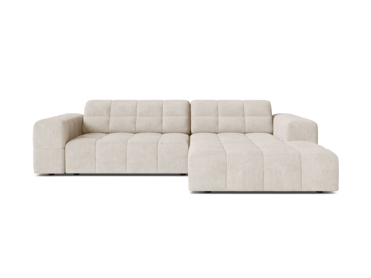 Jennifer — Corner Sofa (234x167x78 cm) Light Beige (Eden 2 Pearl) Right