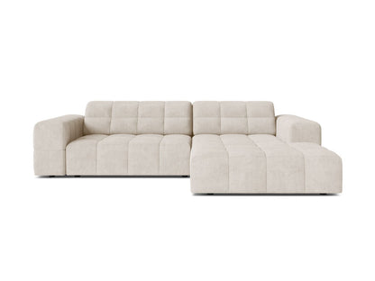 Jennifer — Corner Sofa (234x167x78 cm) Light Beige (Eden 2 Pearl) Right