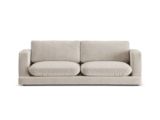 Ibiza — Sofa Light Beige (Riviera 21) Black Plastic