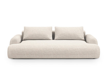 Calma — Sofa Light Beige (Baltimore Sand) Black Plastic