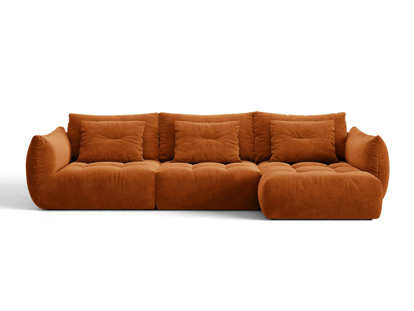 Bloom — Corner Sofa (327x152x97 cm) Terracotta (Casino Terracota) Right
