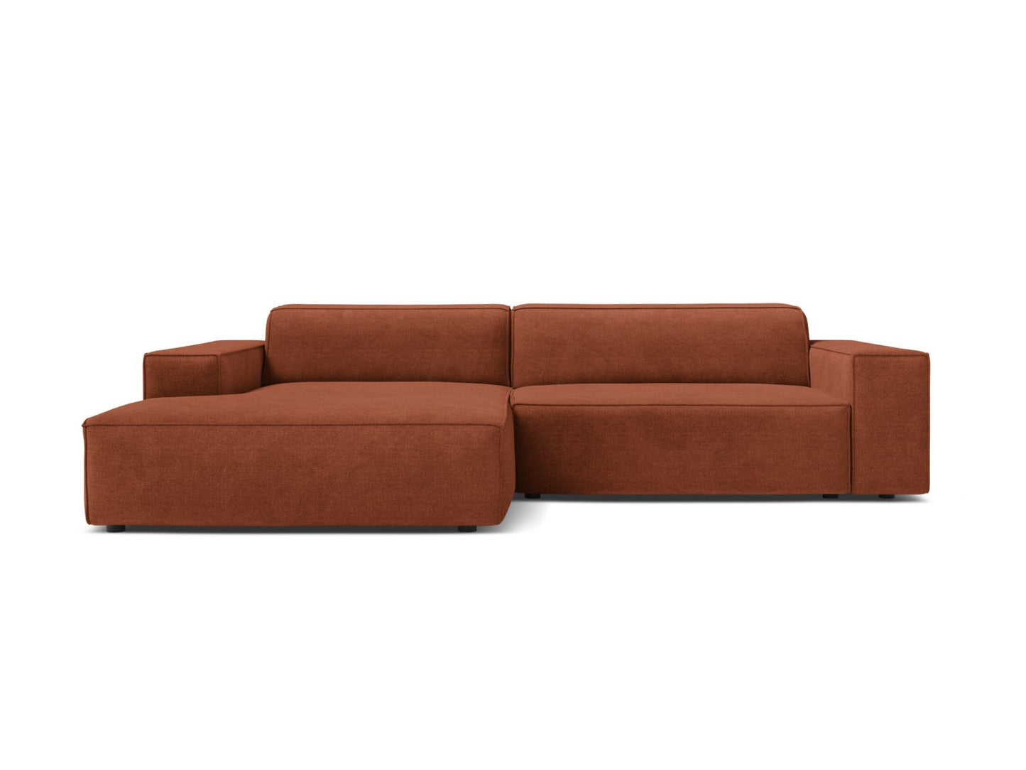 Jodie — Corner Sofa (224x162x77 cm) Brick (Liberty 9) Left