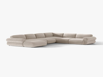 Ophelia — Panoramic Sofa (370x289x84 cm) Beige (Salvador 1) Right