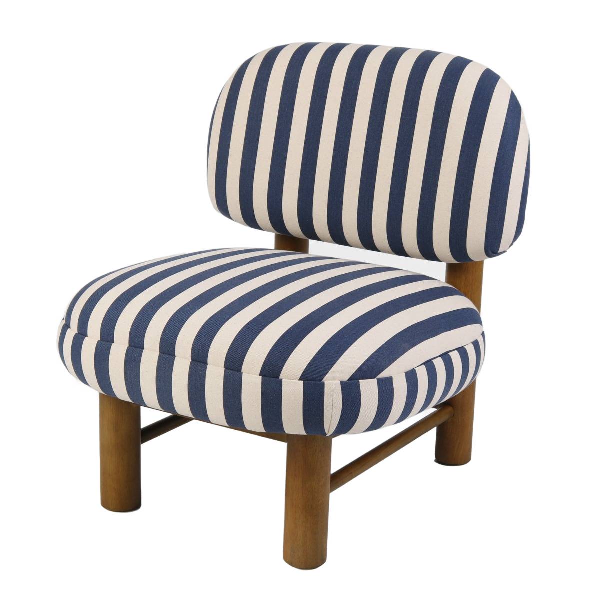 LUMEN Blue White Armchair - Comfortable Modern Seating