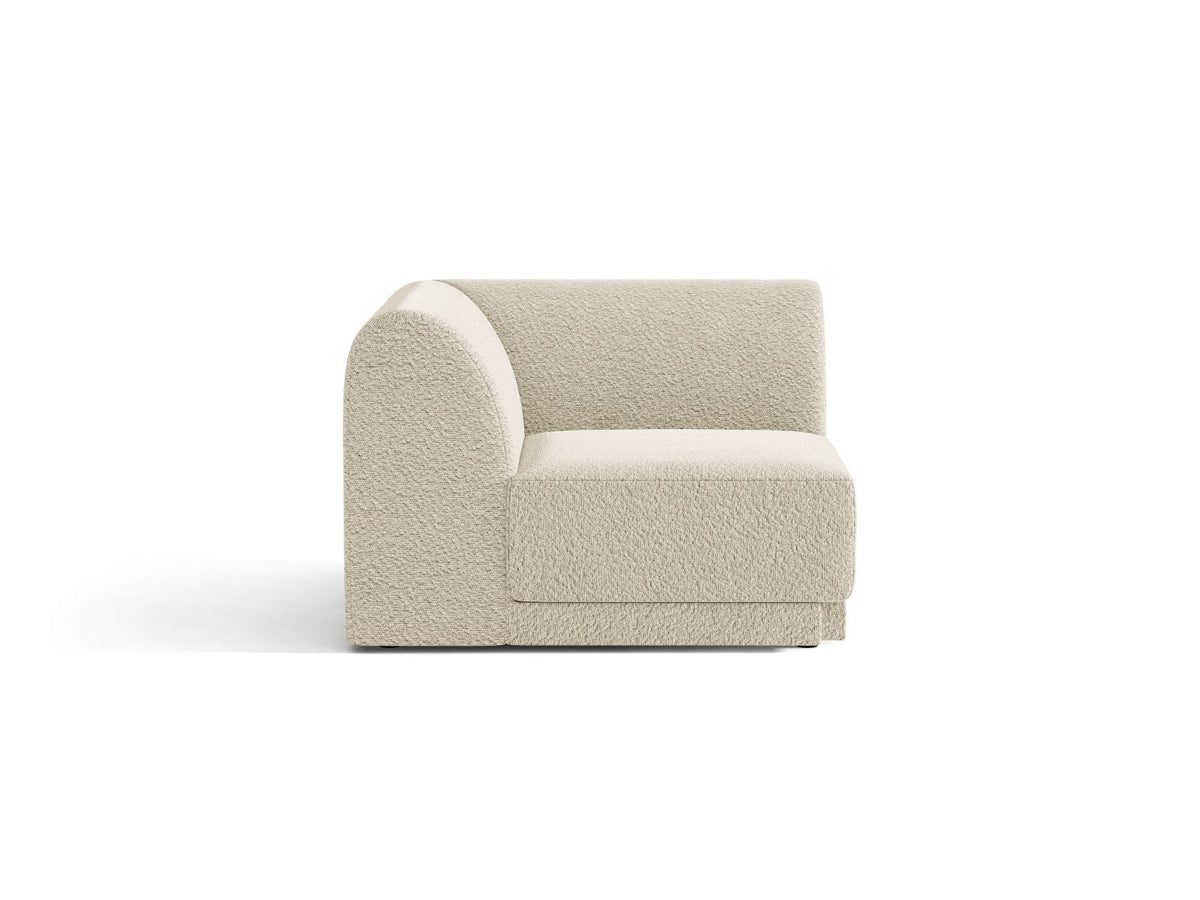 Miley — Modular Sofa Beige (Baloo 2074) Black Plastic Unknown