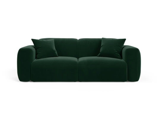 Strino — Sofa Bottle Green (Salvador 7) Black Plastic