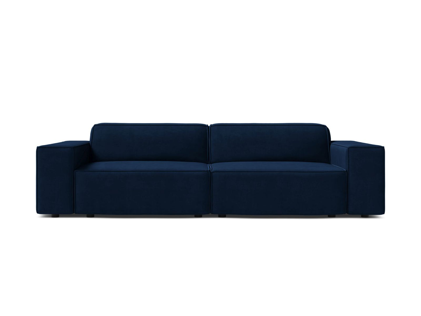 Jodie — Sofa Royal Blue (Bluvel 86) Black Plastic