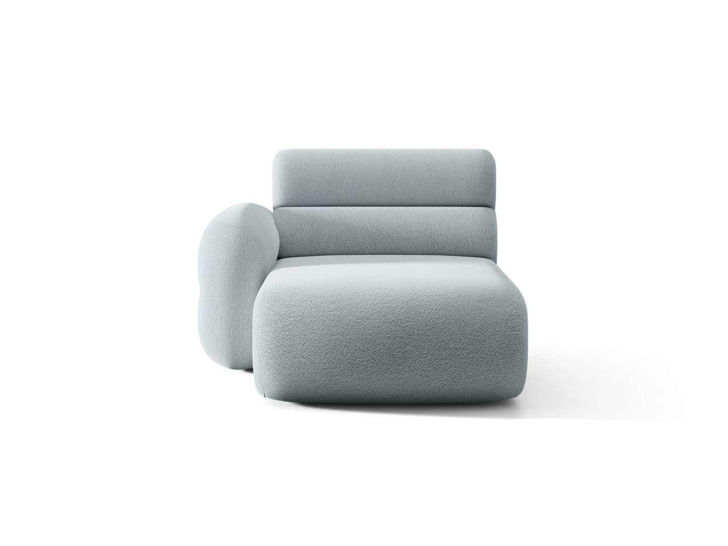 Neo — Chaise Longue (110x165x83 cm) Light Blue (Baloo 2086) Left