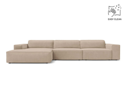 Jodie — Corner Sofa (284x162x77 cm) Beige (Venus 2928) Left