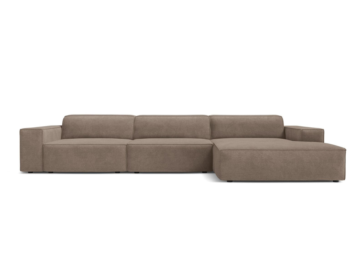 Jodie — Corner Sofa (284x162x77 cm) Cappuccino (Liberty 5) Right