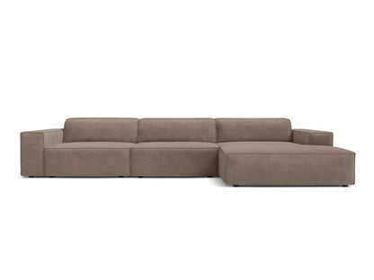 Jodie — Corner Sofa (284x162x77 cm) Cappuccino (Liberty 5) Right
