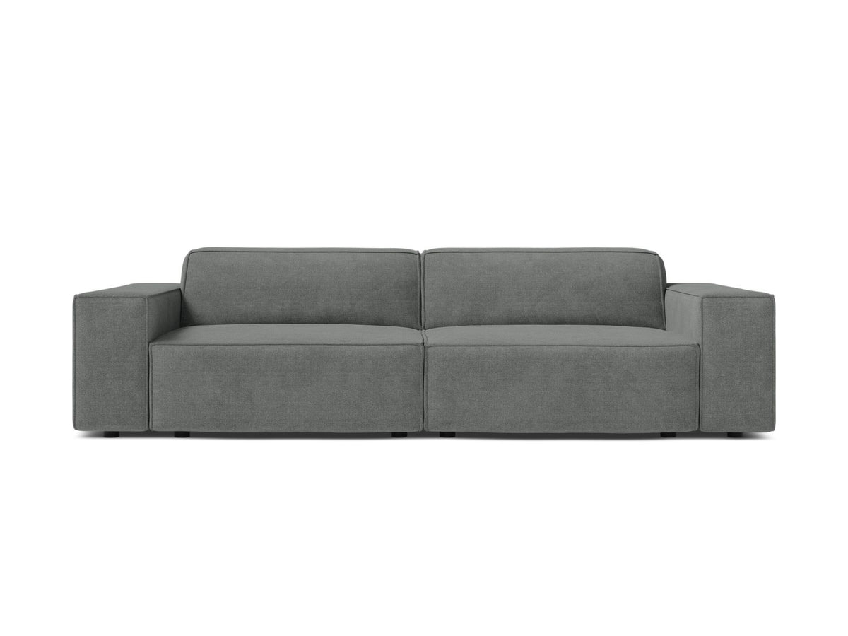 Jodie — Sofa Grey (Liberty 20) Black Plastic