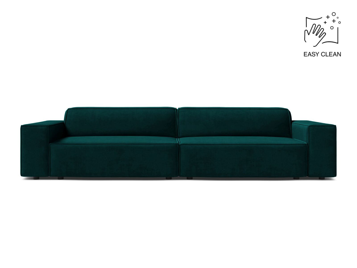 Jodie — Sofa Deep Petrol (Venus 2911) Black Plastic