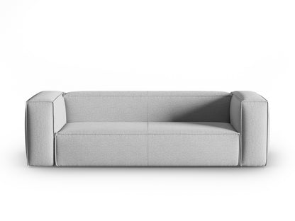 Mackay — Sofa Grey (Bubble 6) Black Plastic