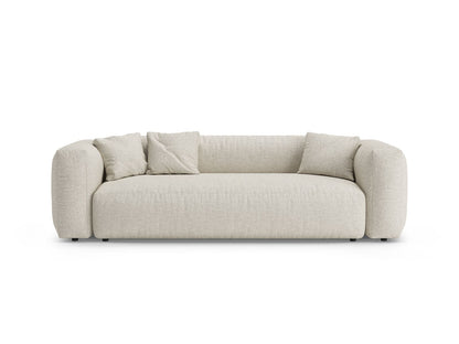 Martina — Sofa Beige (Monet Sand) Black Plastic