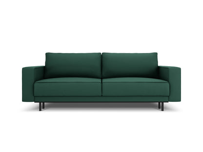 Caro — Sofa Green (Megan 359) Black Beech Wood
