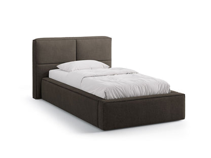 Darren — Bed Grey Brown (LEGEND 7) Black Plastic