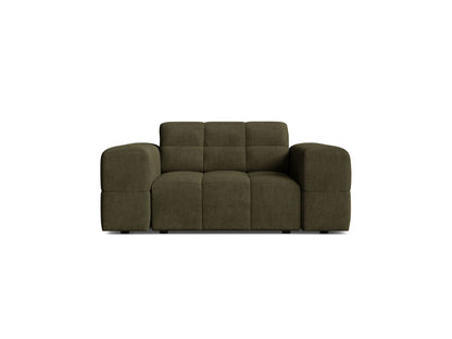 Jennifer — Armchair Green (Eden 12 Olive) Black Plastic
