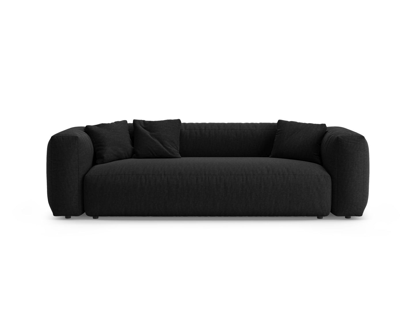 Martina — Sofa Black (Boston Black) Black Plastic