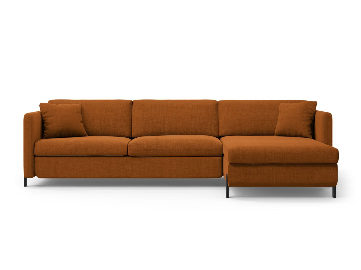 Gloria — Corner Sofa (266x170x88 cm) Brick (Bjorn 42) Right
