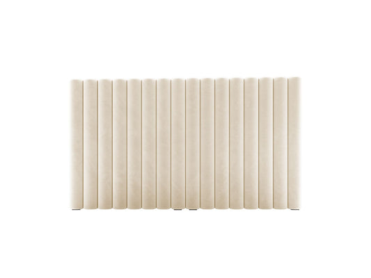 Mistero — Headboard Beige (Paris Cream) Black Plastic