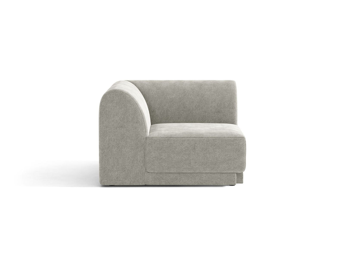 Miley — Modular Sofa Light Grey (Haga 06) Black Plastic Unknown