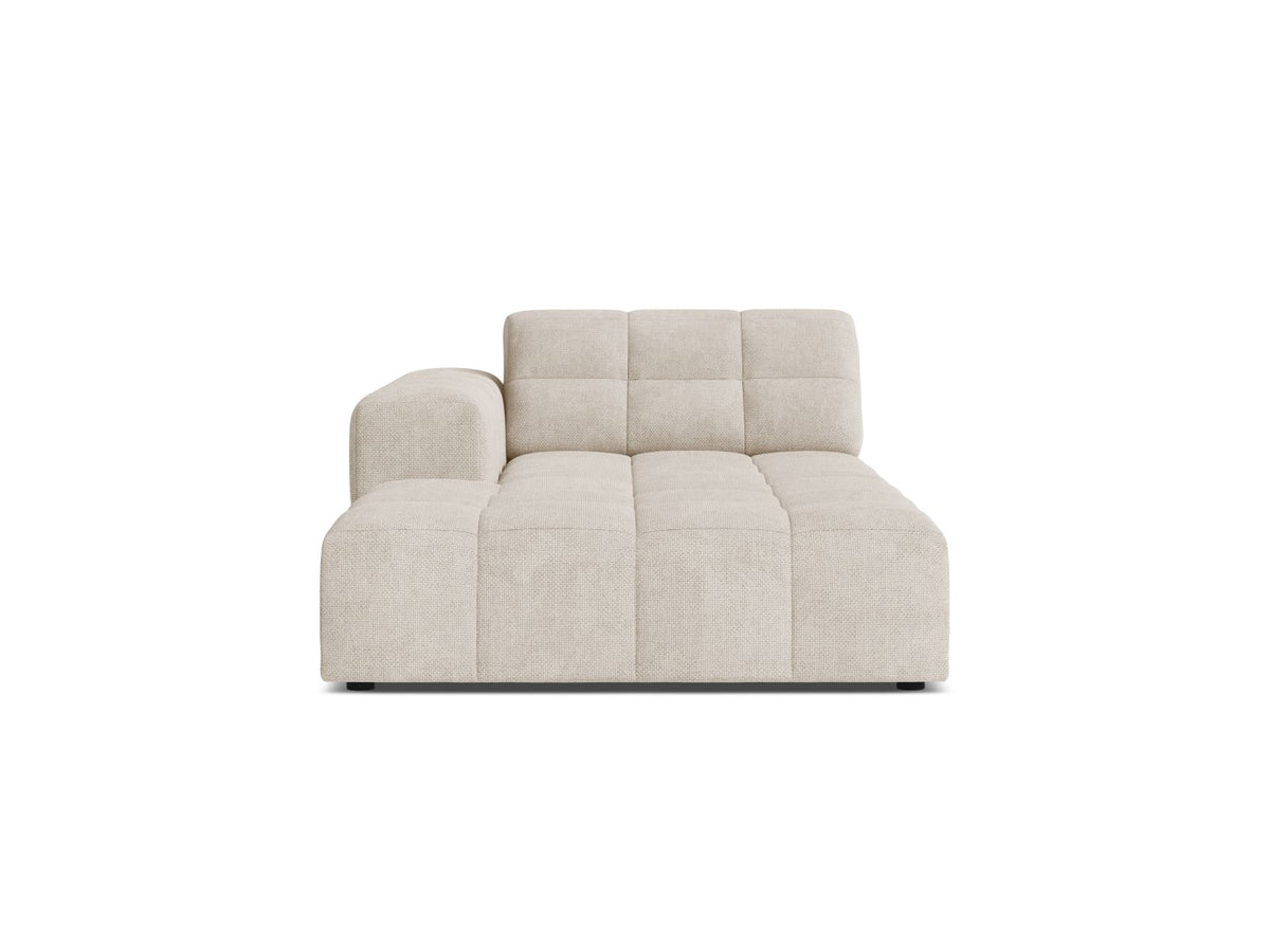 Jennifer — Chaise Longue (108x167x78 cm) Light Beige (Eden 2 Pearl) Left