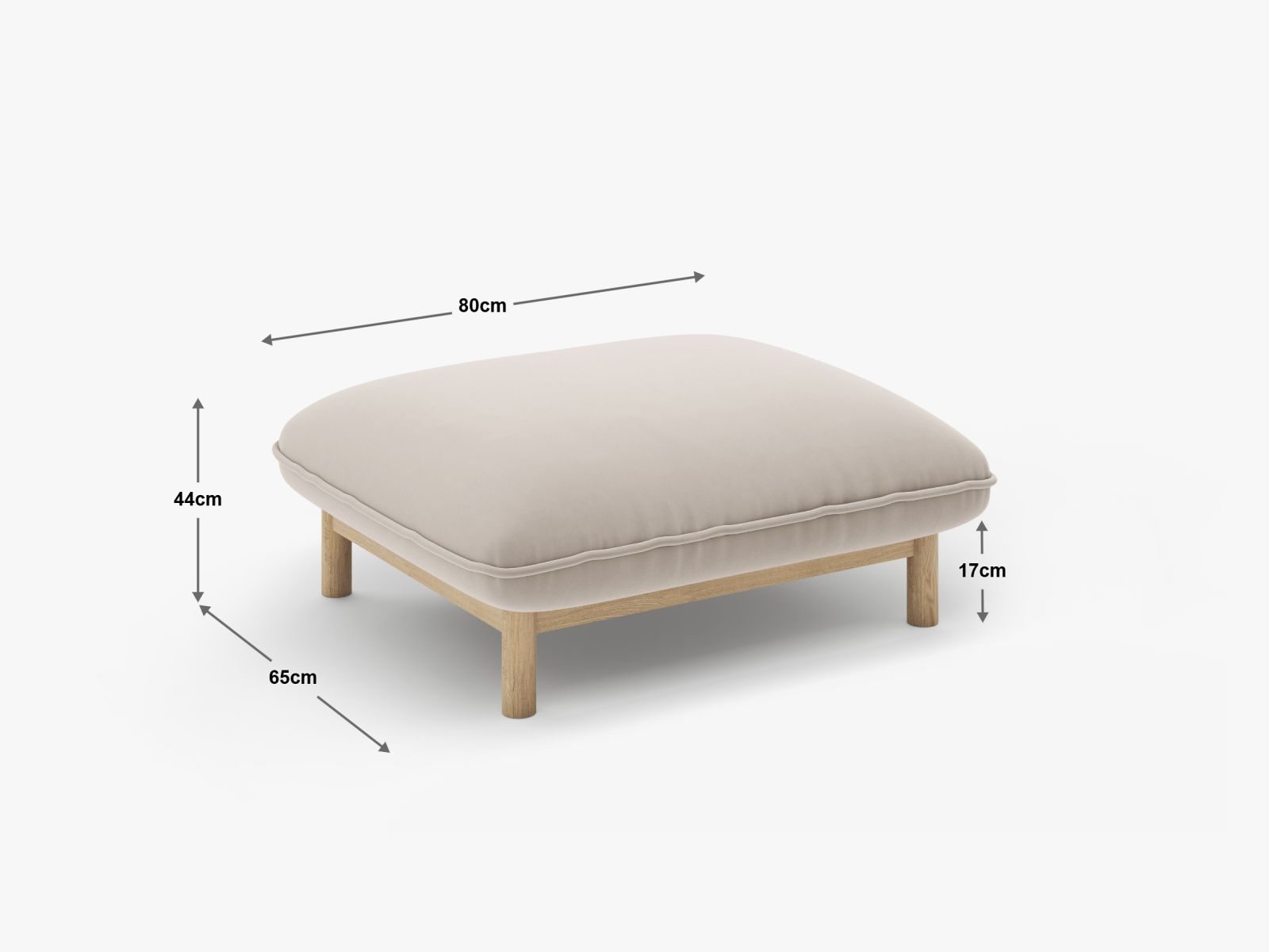 Ada — Pouf (80x65x44 cm)