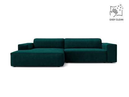 Jodie — Corner Sofa (224x162x77 cm) Deep Petrol (Venus 2911) Left