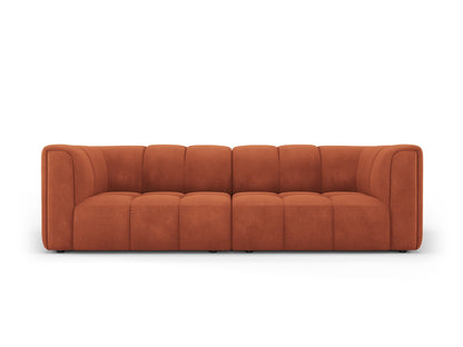 Moritz — Sofa Orange (Rebel 20) Black Plastic